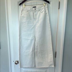 Women's Jcrew White Jean skirt Size 27 NWT